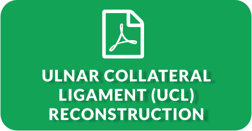 ULNAR COLLATERAL LIGAMENT (UCL) RECONSTRUCTION